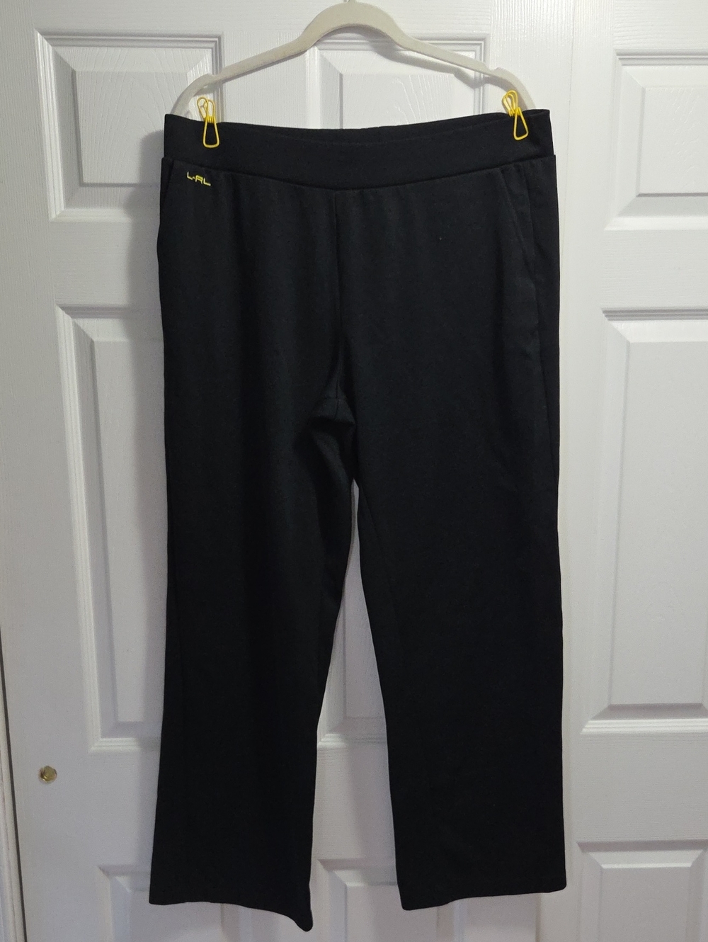 Ralph Lauren Black Wide-Leg Lounge Pants